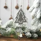Счастливого Рождества полый Четырехслойный кулон деревянный прекрасный подарок для детей Домашняя подвесная бирка трехмерное приспособление яркое изображение