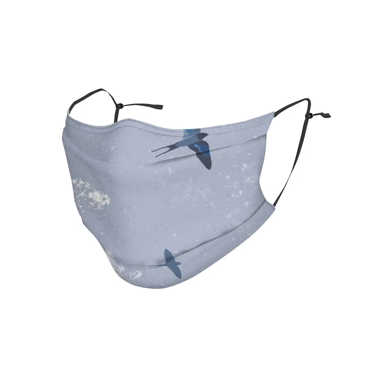 

May SwallowsCloud Washable Printed Mouth Face Mask Anti Wind Dustproof with Filters Winter Protection Cover Respirator for Adult