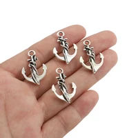 10pcs tibetan silver anchor boat charms boat pendant for jewelry making bracelet earrings necklace diy accessories craft