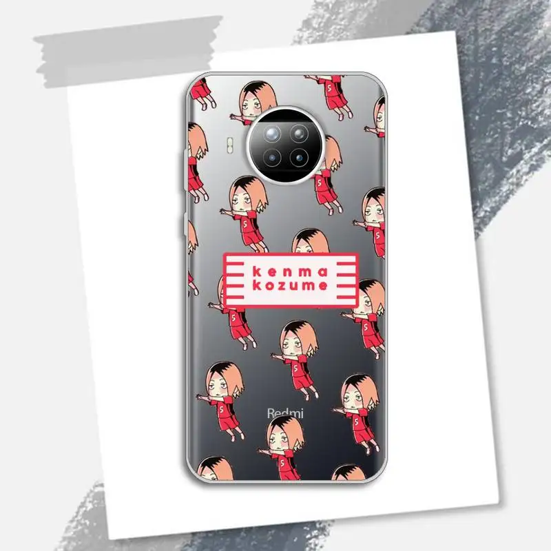 

Kenma Kozume of Haikyuu anime Phone Case Transparent for Xiaomi Redmi note 10 t 8 9 pro lite 11