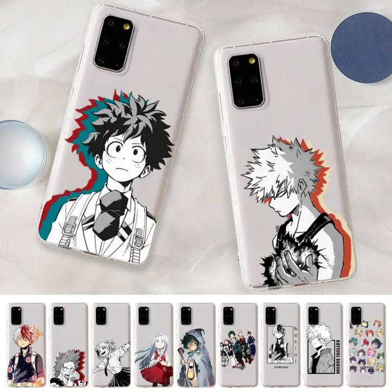 

Anime My Hero Academia Phone Case For Samsung A10 20 30 50s 70 51 52 71 4g 12 31 Note 20 ultra