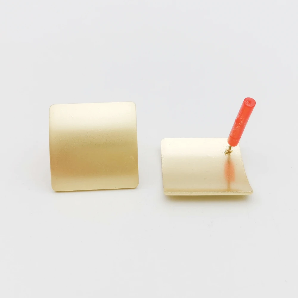 

Квадратные серьги-подвески ручной работы, матовые золотые Шпилька, коннекторы для сережек, аксессуары для изготовления ювелирных изделий, 8...