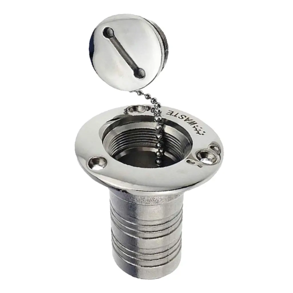 

38mm Marine Boat WasteTank Deck Fill Filler with Key 316 Stainless Steel