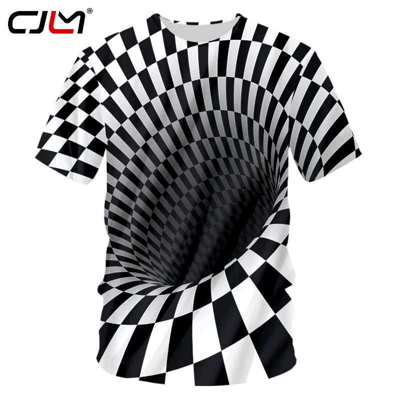 CJLM летние топы мужская повседневная футболка с принтом в виде полыни черная