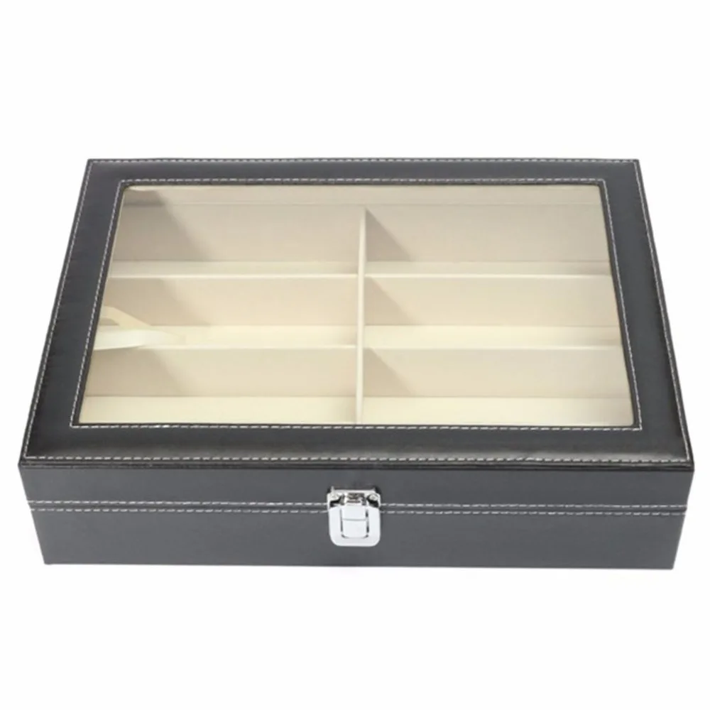 Практичный дизайн 8 ячеек чехол для хранения солнцезащитных очков роскошный из