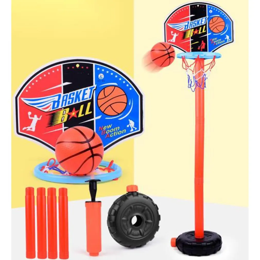 

Children Basketball Playing Set Adjustable Basket Outdoor Sports Basket Goal Indoor Interaction Boy Kids Yard Game Toys