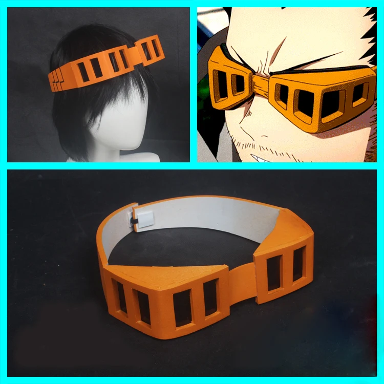 

Anime My Hero Academia Shouta Aizawa Men Cosplay Prop Headwear Glasses Eraser Head Accessory Prop