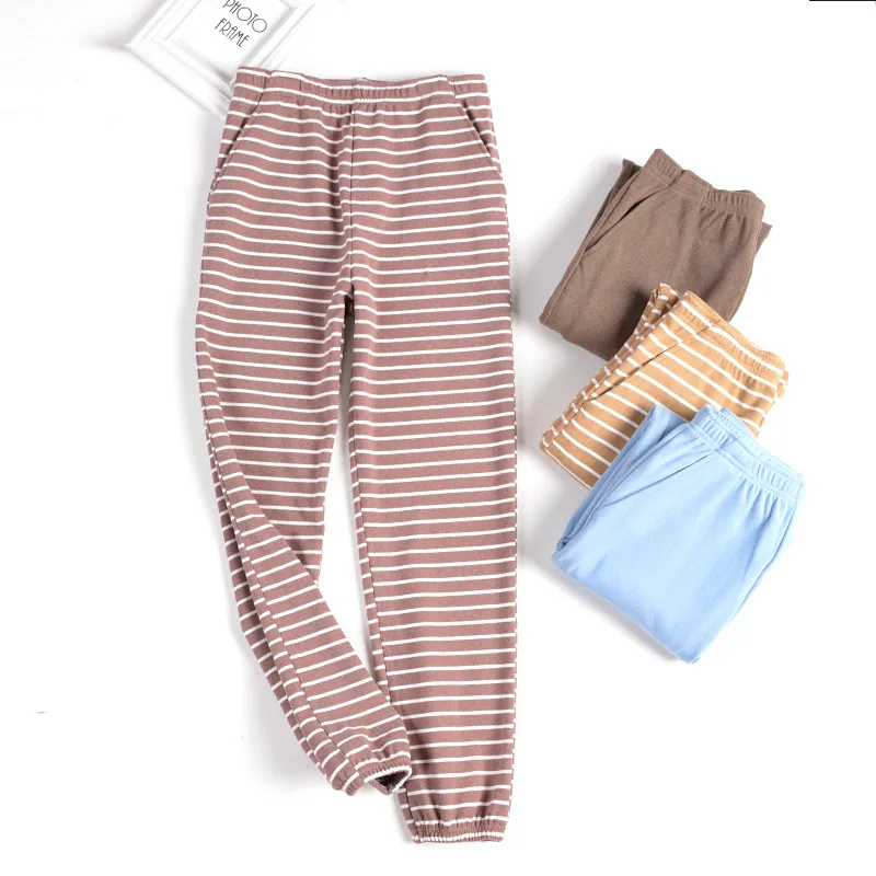 Женские пижамные штаны из 100% хлопка женские одежда для отдыха 21 306|Штаны сна| |