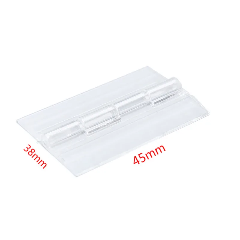 

3PCS45x38mm transparent plastic folding hinge durable transparent acrylic hinge tool