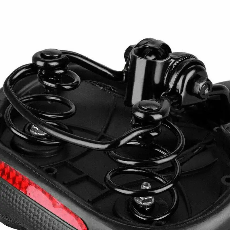 

Comfortable Bike Seat Bicycle Saddle Seat Shock Absorber Waterproof Reflective Bike Saddle for Mountain Bike Black+Red