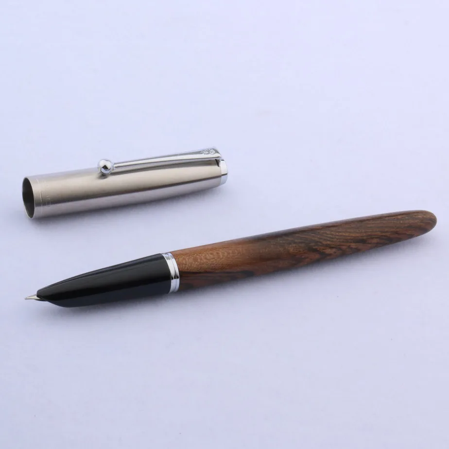 JINHAO 51-A Деревянный Цвет Мода F NIB офисные серебряные Подарочная авторучка