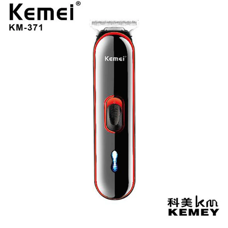 Электрический триммер для волос kemei аккумуляторная машинка стрижки USB быстрая