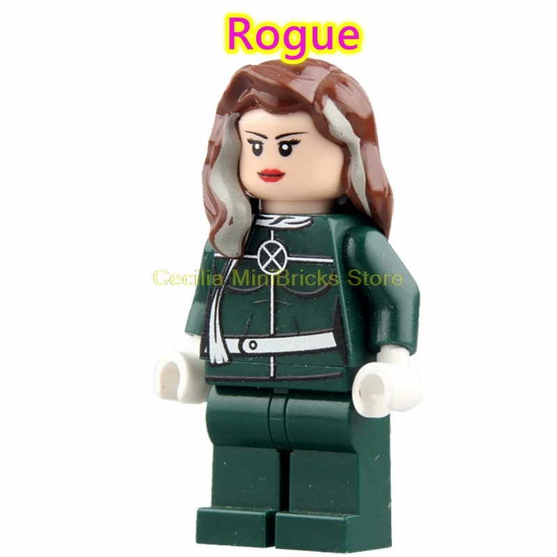 Rogue X-men Марвел Росомаха Жан Грей проф X Магнето Apocalypse Rogue Thanos строительные блоки игрушки для детей - Цвет: Rogue