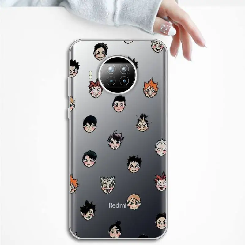 

Haikyuu Phone Case Transparent for Xiaomi mi Redmi note 10 t 8 9 pro lite 11 Samsung S 8 9 10 20