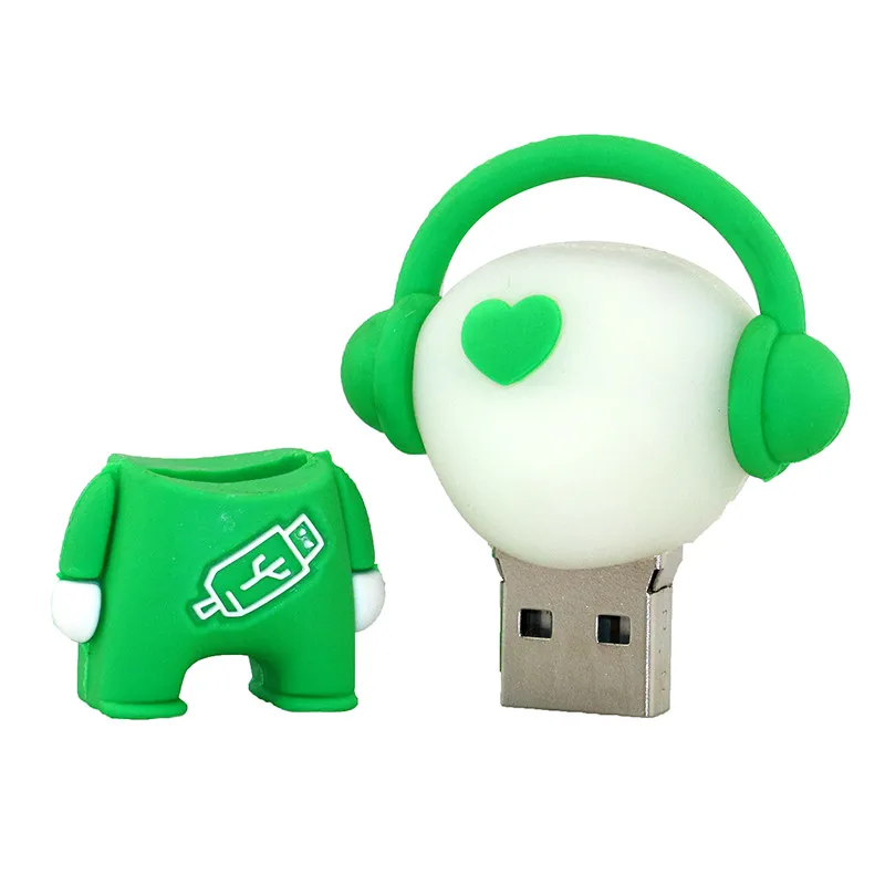 Милый флеш-накопитель с героями мультфильмов, 64 ГБ, USB флеш-накопитель с музыкальным человеком, 4 ГБ, 8 ГБ, 16 ГБ, флеш-накопитель, флеш-карта памяти для музыканта, 128 ГБ, музыкальные игрушки, u-диск