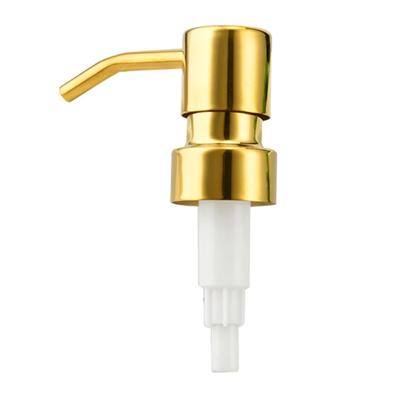 

Round Neck Top Soap Dispenser Pump Rust Proof Soap Bottles Pumps Plating Gold