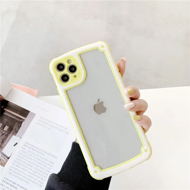 Прозрачный чехол для iPhone 11 Pro XR X XS Max сверхпрочный с полной защитой 360 мягкие чехлы