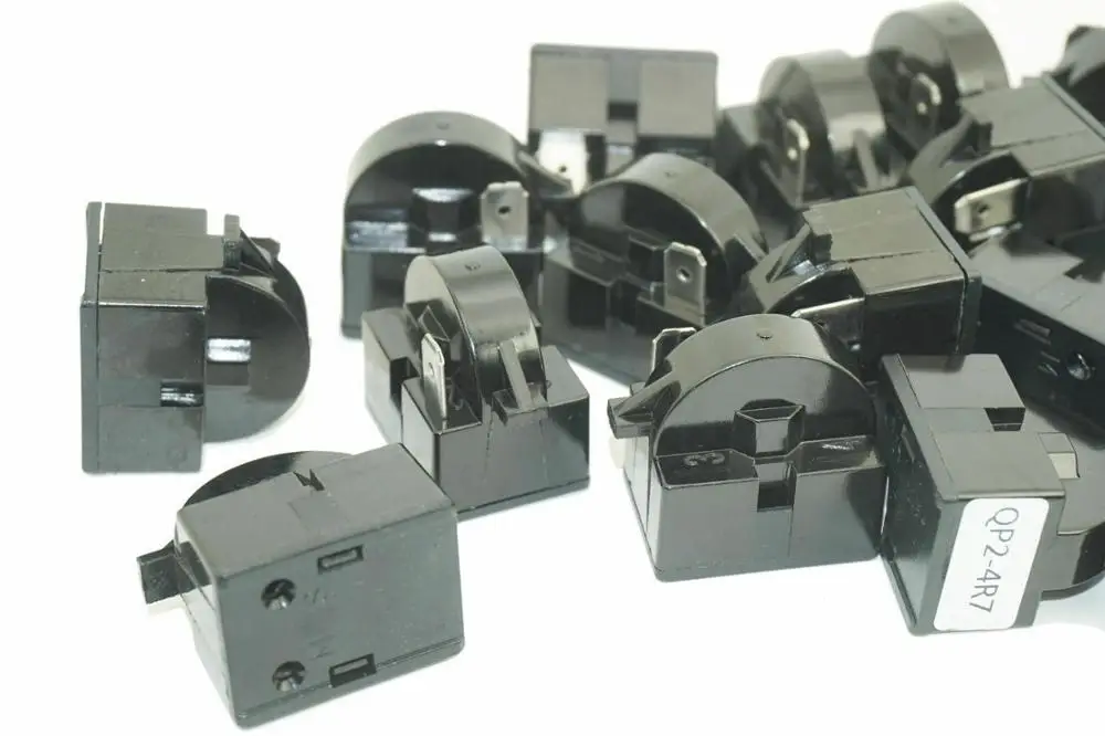 10 pcs Universal Refrigerator Freezer PTC Compressor Start Relay QP2 4R7 - 1 Pin | Relays