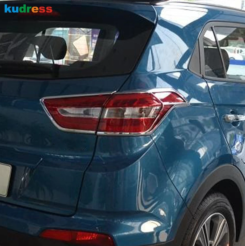 Хромированная задняя фара для Hyundai Cantus Creta ix25 2014-2016 2017 2018 2019 рамка задсветильник