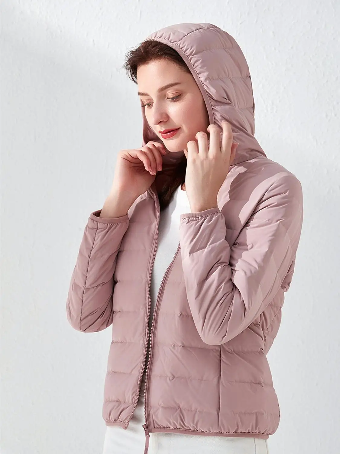 

chaqueta mujer 2019 Winter Jacket Women White Duck Down Jacket Hood Outwear Waterproof Loose Coat Thick Warm Light Down Parka