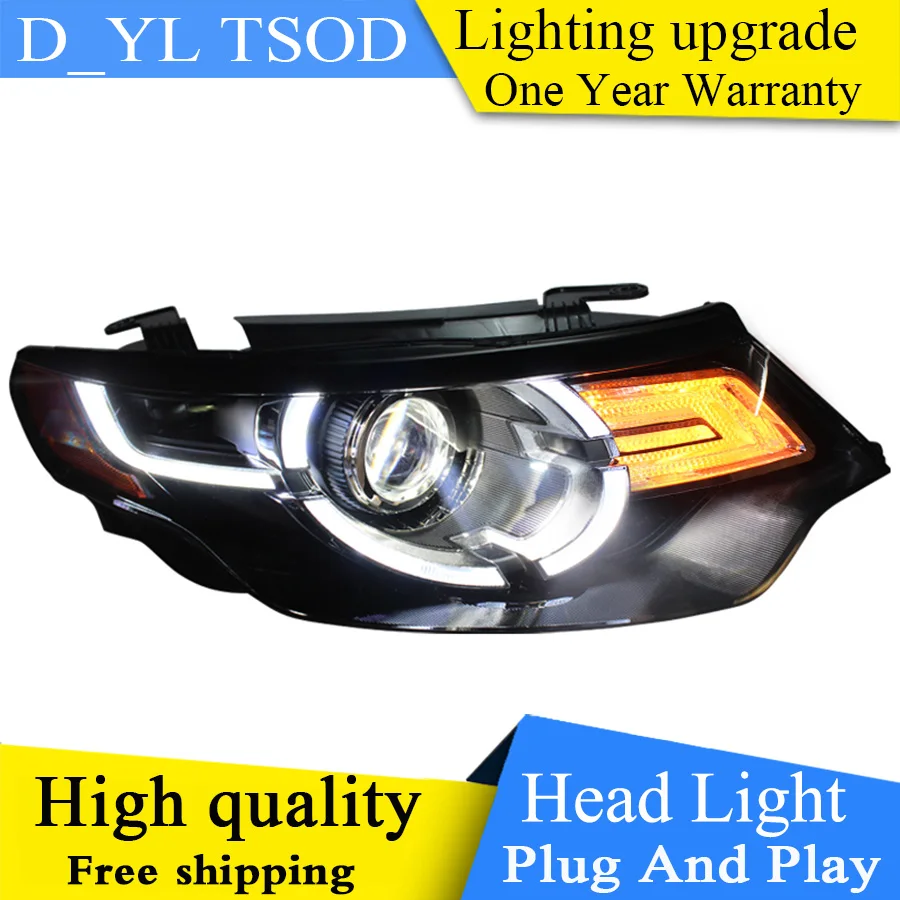 

Car Styling for Land Rover Discovery Sport Headlights 2016-2018 Headlamp LED DRL Bi-Xenon Lens HID Automobile Accessories