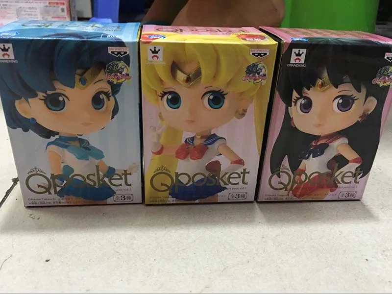 

Pretty Soldier 3 Cute Sailor Moon Action Figure Models Dolls Toys