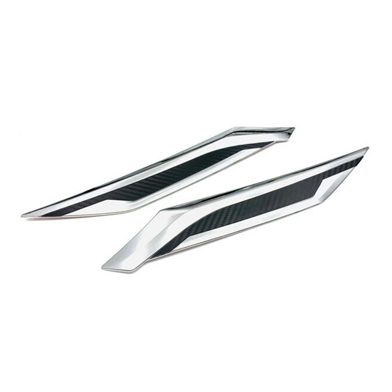 Черный + покрытое зеркало 1 пара автомобиля наружная Передняя головка свет