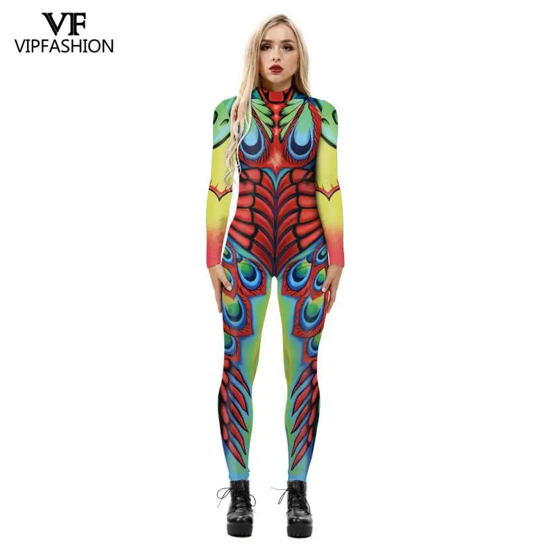 Модный костюм VIP на Хэллоуин женские костюмы для косплея с 3D принтом животных