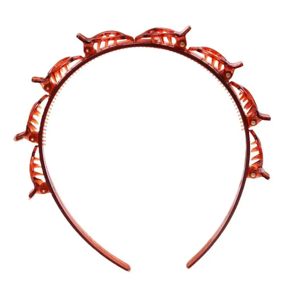 Новинка двойная челка заколка для волос модная двухслойная зажим Рождественская