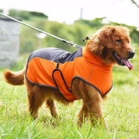 large dog clothes winter dog jacket for big dog adjustable neckline cloak clothing labrador french bulldog reflective pet outfit