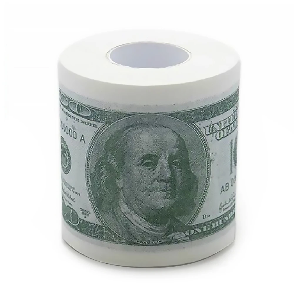 Дональд Трамп $100 доллар Humour туалетная бумага банкнот рулон новинка кляп подарок