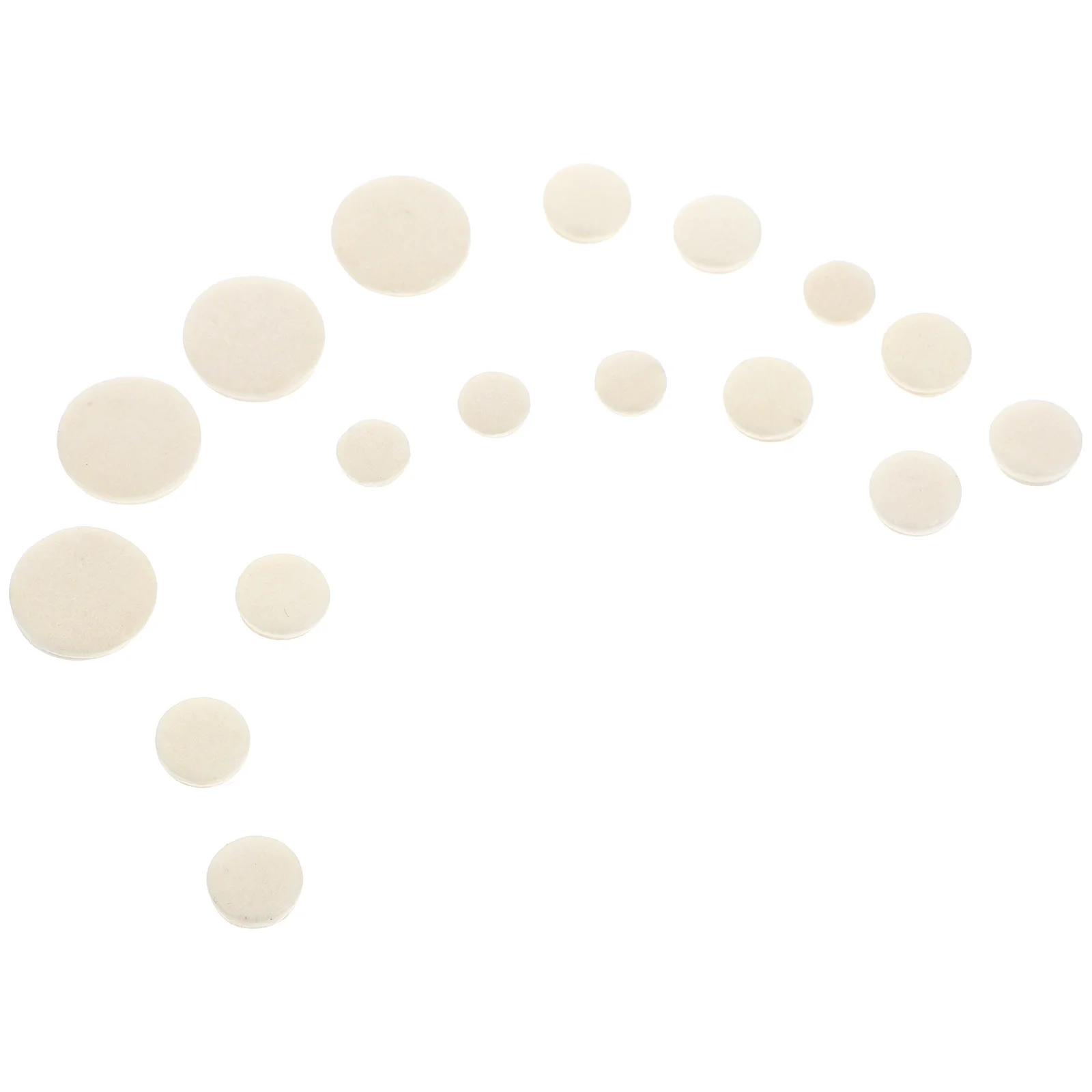 17 шт. подушки с отверстием для звука кларнета запчасти плоской (белый