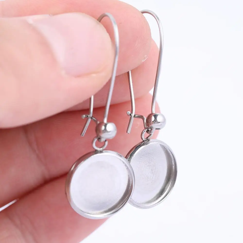 20 шт. заготовки для сережек из нержавеющей стали|Ювелирная фурнитура и