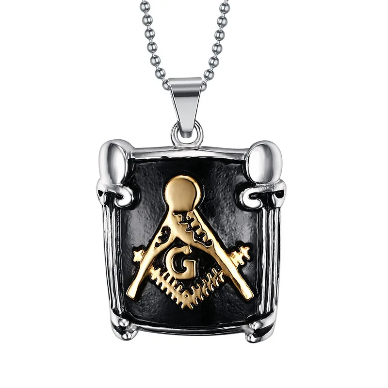 Модное ожерелье и подвески золотистого цвета для мужчин подвеска из нержавеющей