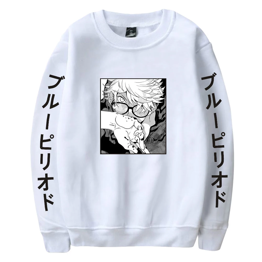 2021 Свитшот манга синего цвета с круглым вырезом спортивный костюм для мужчин и