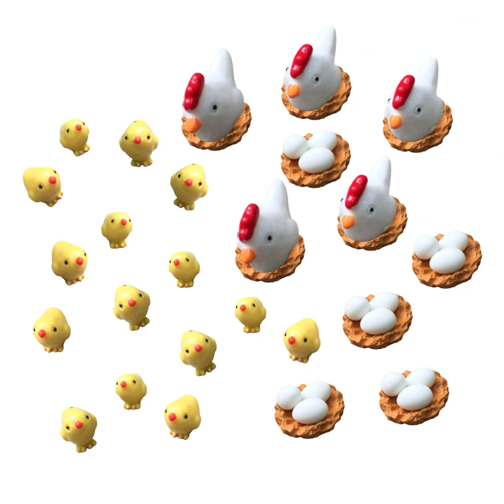 

Декор Цыпленок, садовые реквизиты, маленькая курица, милая семья, многоцветная, устойчивая к атмосферным воздействиям прочная смола, украше...