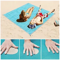 2m2m camping sandless magic beach sand free mat travel outdoor picnic large mattress waterproof bag blanket foldable
