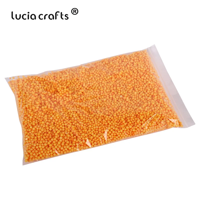 C10 yellow 10g Lucia crafts 10 г/20 г 2-4 мм пенопластовые шарики для свадьбы/вечерние DIY украшения аксессуары M0103 - Цвет: C10 yellow 10g