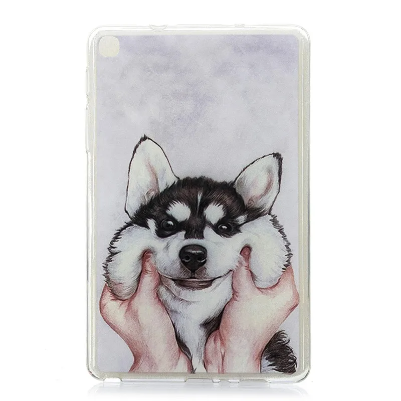 Мягкий ТПУ чехол для планшета с принтом милого кота щенка бабочки samsung Galaxy Tab A 8 0