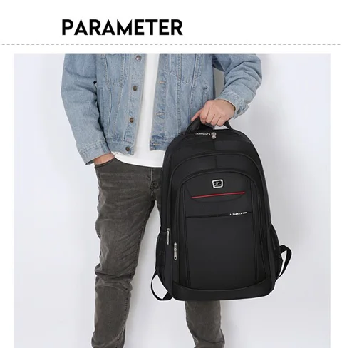 19-inch Male Business Computer Bag Oxford Cloth Backpack Shoulder Travel Bag High School College School Bag