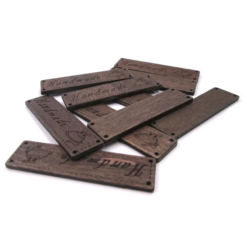 10 шт. деревянные пуговицы ручная работа буквы резные 4 отверстия Швейные