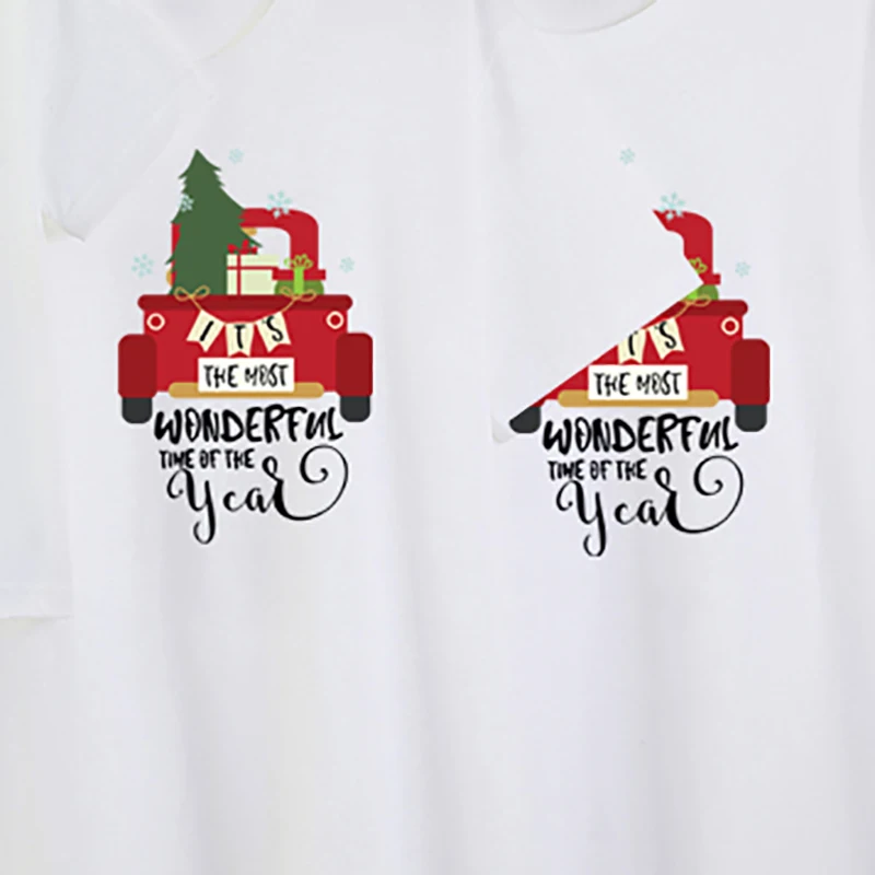 

Christmas Gift Matching Family Outfits T Shirts Baby Romper Father Son Clothes Dad Mom Mother Daughter Short Sleeve Family Look