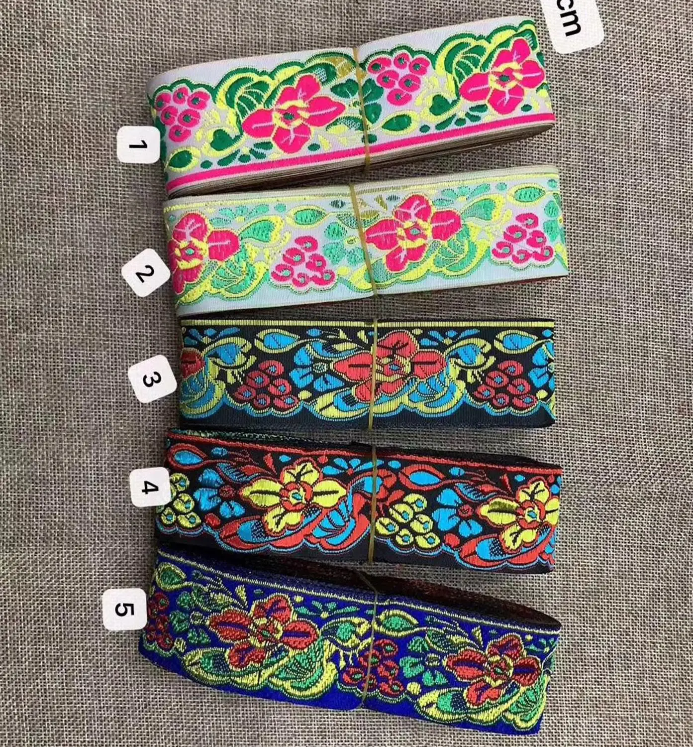 

4cm/5cm nation style jacquard ribbon,XERY191202P