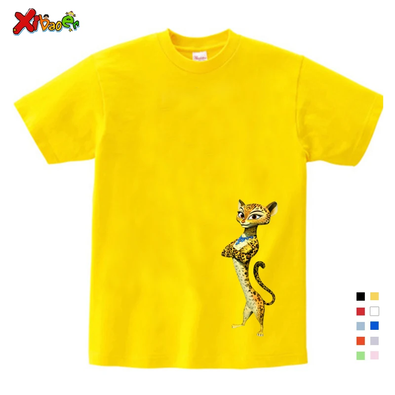 Детская летняя одежда для девочек милая забавная футболка с мультяшным