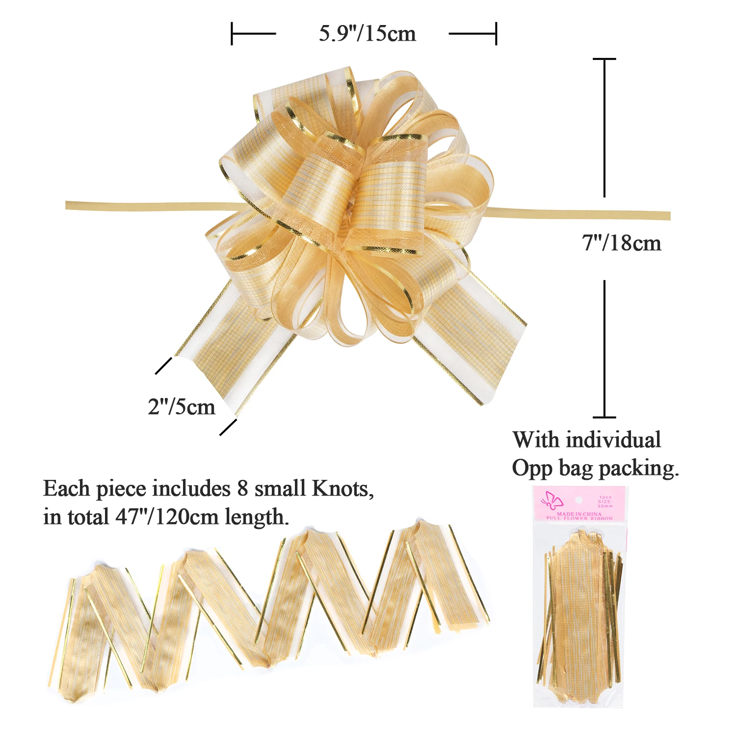 5 шт. банты для упаковки подарков свадебных | Дом и сад