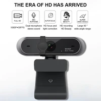 mini webcam anti peeping computer pc webcamera full hd 1080p rotatable camera for youtube live broadcast video conference work