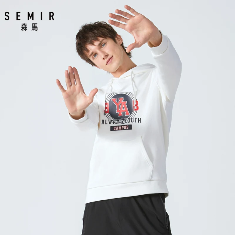 Мужские толстовки с капюшоном SEMIR спортивная куртка в Корейском стиле осень 2019 |