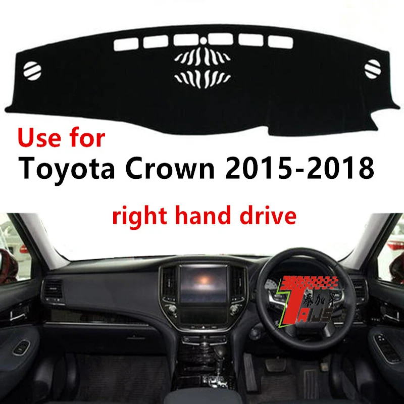 

TAIJS Factory Hot selling Simple Polyester Fibre Car Dashboard Cover For TOYOTA Crown 2015-2018 Right hand drive