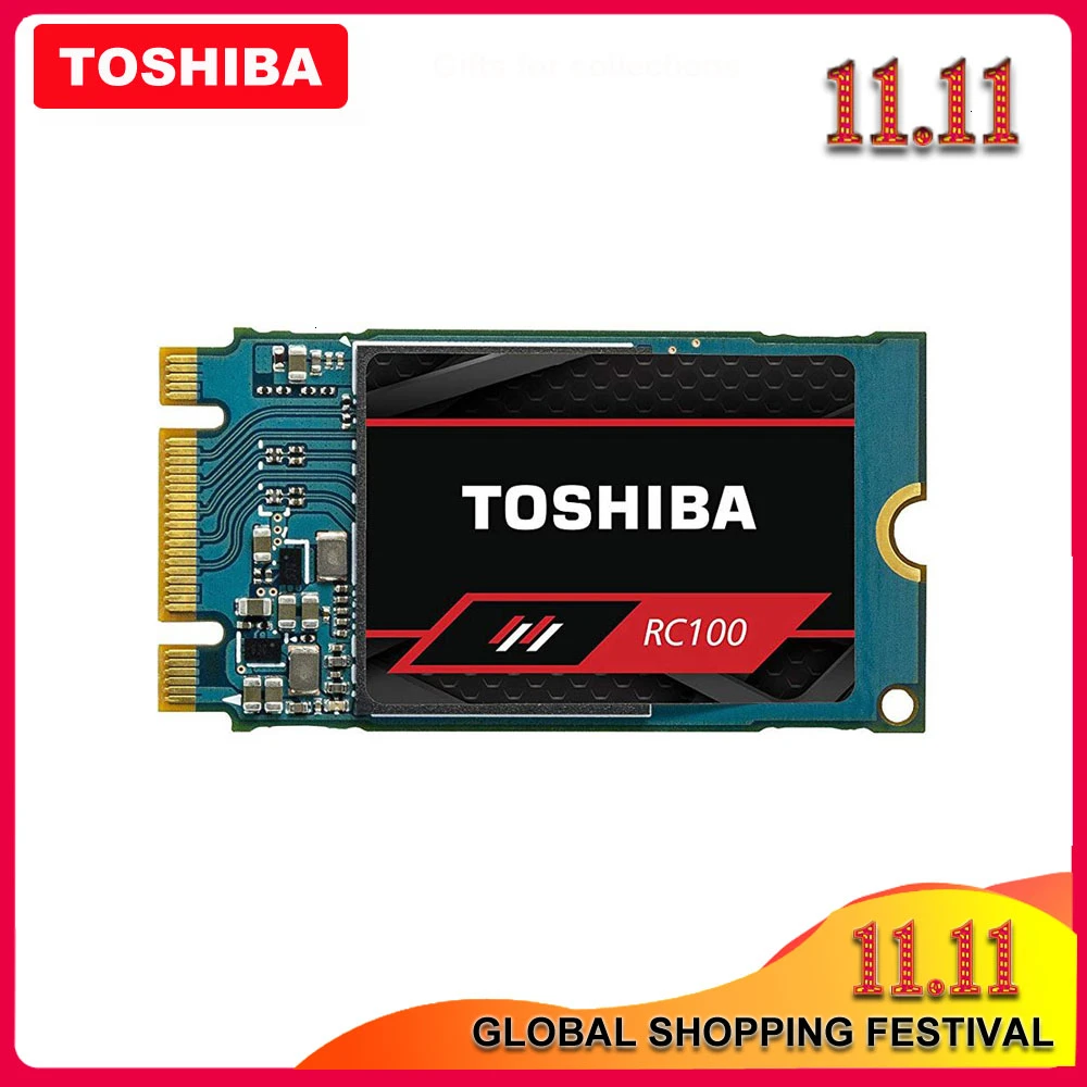 100% TOSHIBA 3D NAND RC100 SSD 120 ГБ 240 M.2 2242 NVMe PCIe Gen3x2 Внутренний твердотельный диск Жесткий для