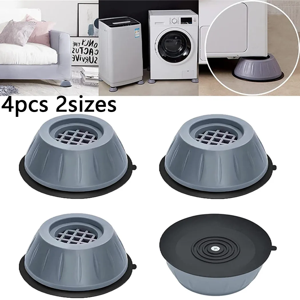 

4Pcs Anti Vibration Feet Pads Washing Machine Rubber Mat Anti-Vibration Pad Dryer Universal Fixed Non-Slip Pad Household